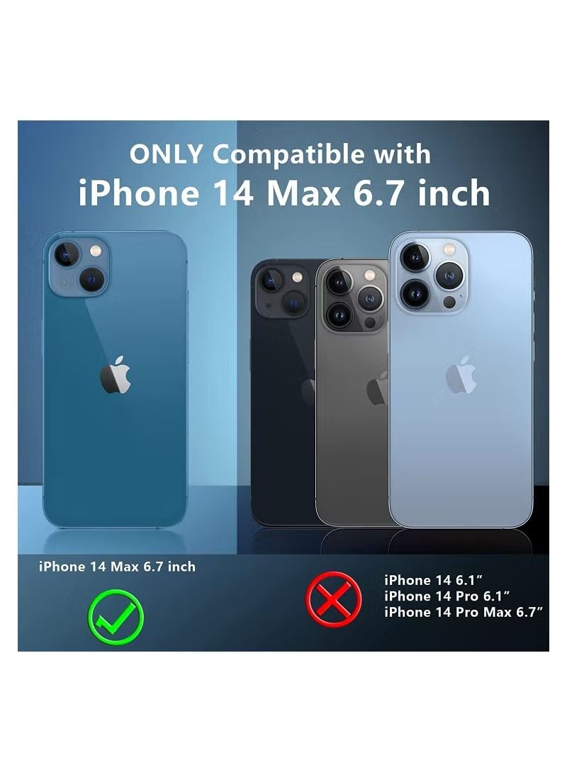 IAF iPhone 14 Plus Case 6.7in Anti-Yellowing,Drop Protection with Bumper Shockproof Protective Cover Slim Thin Phone Case iPhone 14 Plus Crystal Clear - Image 2