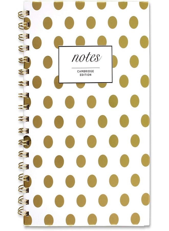 Cambridge Business Notebook, Hardcover, 80 Sheets, 9-1/2 x 7", Fashion, Gold Dot (59016) - Image 1