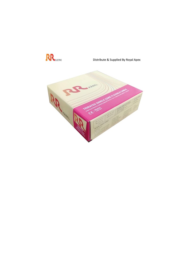 RR Multi Strand Pure Copper Single Core Flexible Cables Trirated Electrolytic Conductor up to 105C Fire Resist Electric Panel Wire BS6231 ISO9001 CE Compliant 100Y 90m Roll 0.5mm Yellow - Image 3