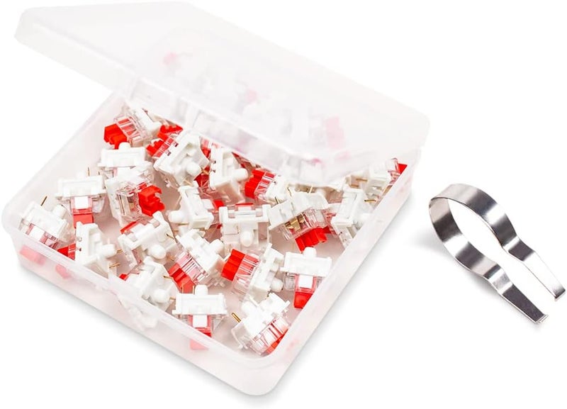 MarsHopper OUTEMU Red Switch 3-Pin Key Switch Replacemen - Cherry MX Equivalent DIY Replaceable Switches for Mechanical Gaming Keyboards(30PCS) - Image 4