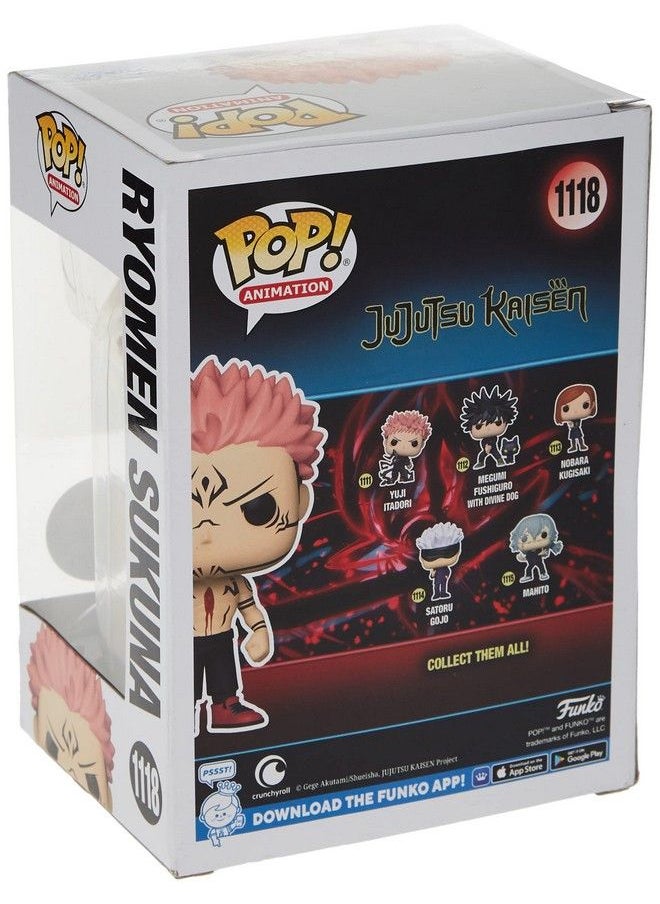 Funko Jujutsu Kaisen Pop & Buddy! Animation Vinyl Figurine Sukuna W/Heart 9 Cm  - Image 5