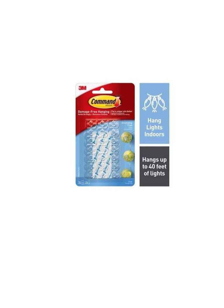 3M - Command™ Clear Decorating Clips - Image 1