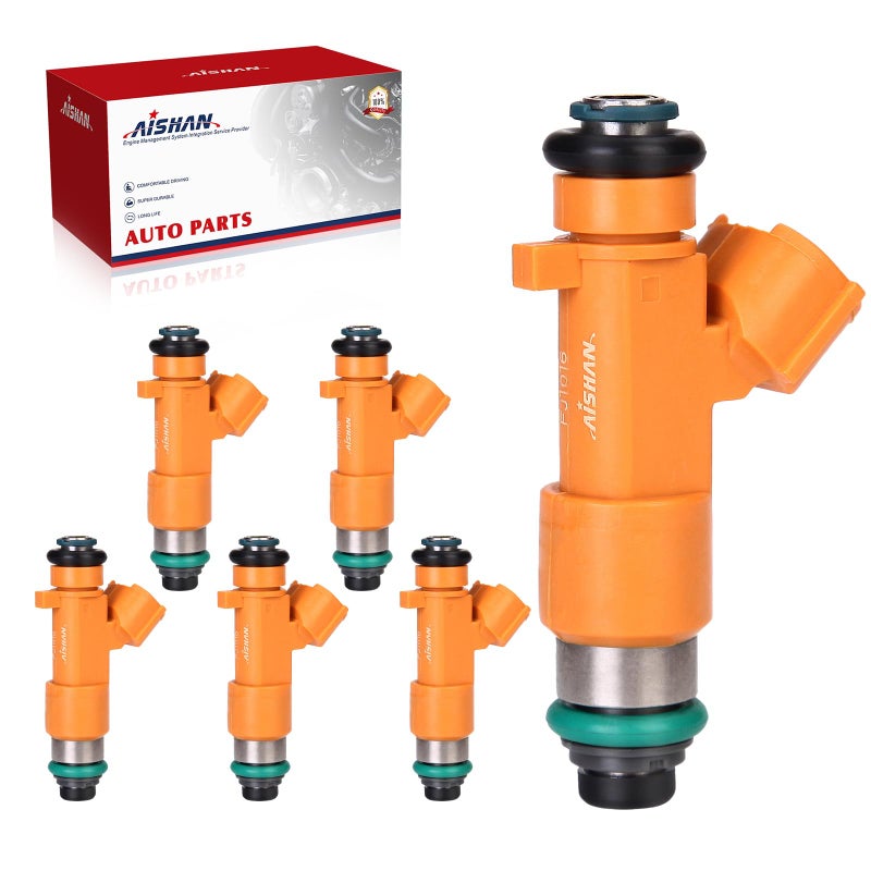 AISHAN 6PCS Fuel Injectors 12 Holes Compatible with Nissan 370Z 20092017 for Infiniti EX37 FX37 2013 Q50 Q60 2014 2015 Q70 20142016 QX70 20142017 M37 20112013 V6 37L Replace 16600EY00A - Image 2