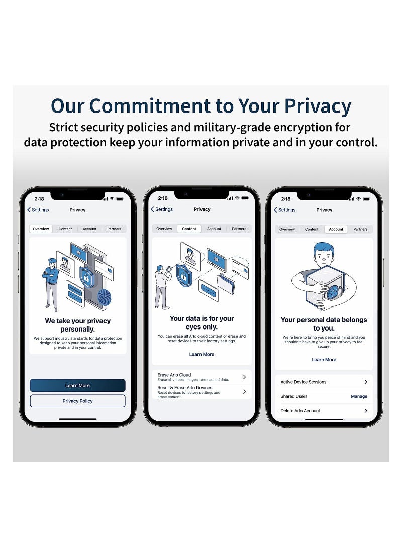 Arlo Essential Indoor Camera - 1080p Video with Privacy Shield, Plug-in, Night Vision, 2-Way Audio, Siren, Direct to WiFi No Hub Needed, Wireless Security - Image 5