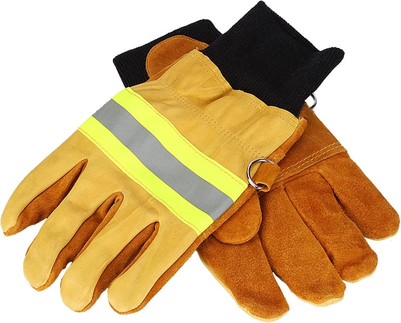 klarako Fireproof Gloves, Pair of EN420 Fire Gloves In Cow Leather Fire Gloves - Image 1