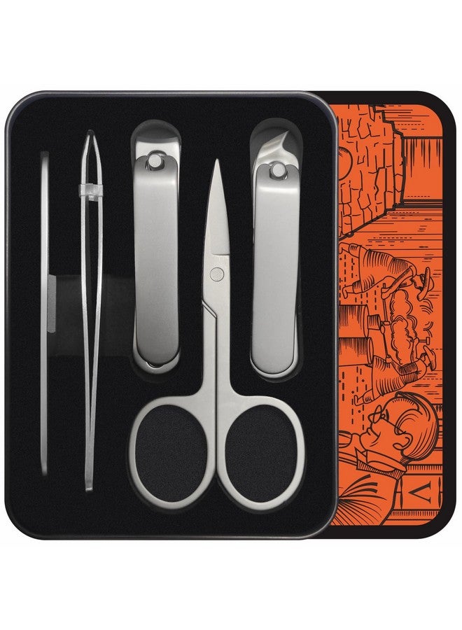 konovo 5-Piece Nail Clippers Set，Stainless Steel Manicure Kit, Nail Grooming Travel Kit, Ail Clippers For Men, Toenail Clippers Or Nail Cutter, Fingernail Clippers For Women, Manicure And Pedicure Kit - Image 1