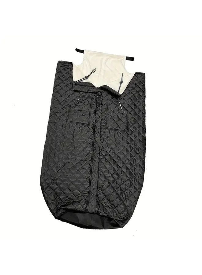 Black L Size Heavy Duty Wheelchair Blanket Thickened All Season Bedspread For Elderly Adult Nursing Use - Image 1