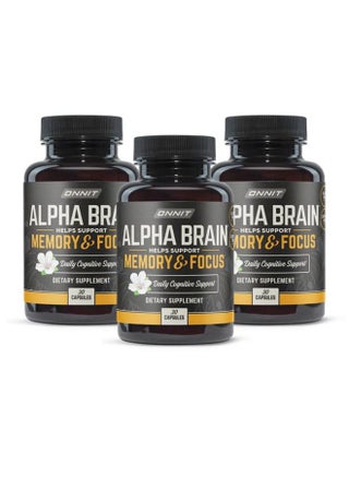 ONNIT Alpha Brain Nootropic Focus Capsules, Nootropics Brain Support Supplement for Memory, Mental Clarity and Cognitive Support with L-Theanine, Vitamin B6 and Huperzine A, 3-Pack (90 Count Total) - pzsku/ZEC72653301DA870D5F13Z/45/1747743939/d371c42e-96be-494a-bf5c-cae6223cc6a6
