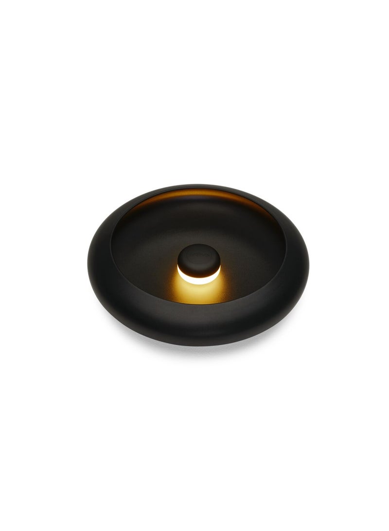 Fatboy Oloha Medium Bowl with Rechargeable Lamp | Multifunctional | Lamp: ABS and silicone | Shade: Steel | Suitable for Indoor & Outdoor Use | Stepless dimmable | Black - (30 x 7.3 cm) - Image 4