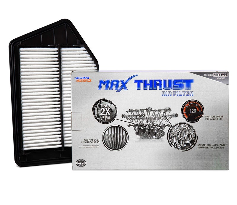 Spearhead MPG Defense Max Thrust Engine Air Filter For All Mileage Vehicles Fits Like OEM Restores MPG  Acceleration MT476
