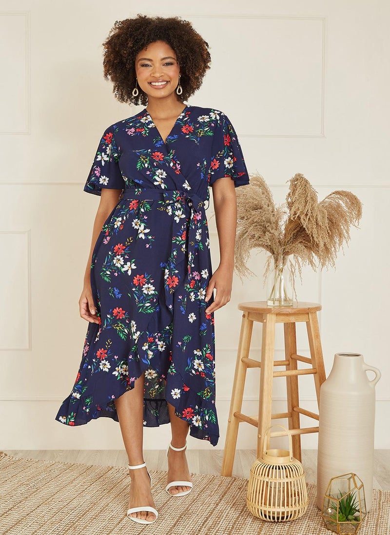 MELA LONDON Floral Print Wrap Dress - Image 3
