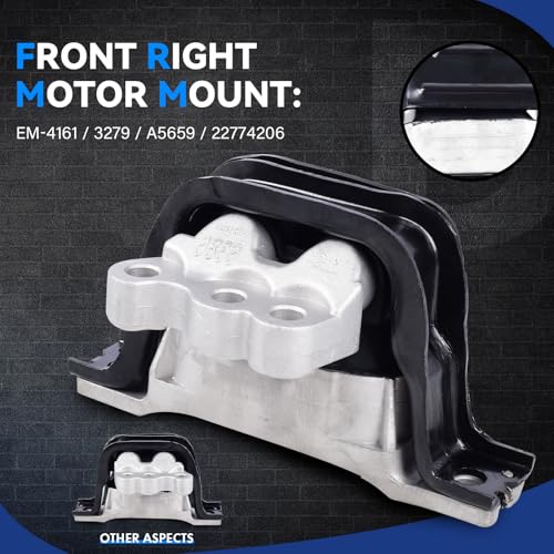 DOFOCH Engine Motor Mount Kit for 2010-2017 Chevy Equinox/GMC Terrain 2.4L, for 2012-2015 Chevrolet Captiva Sport 2.4L Replace # A5659 A5562 A5618 A5633 - Image 4