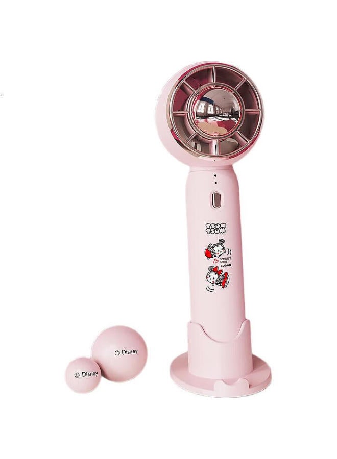 kelleia Disney Co-Branded Handheld Mini Fan Portable Mini Usb Rechargeable Fan Strong Wind Power Outdoor Office Dormitory Desktop Small Fan Fan06 Strawberry Bear - Image 3