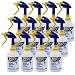 Zep Professional Sprayer Bottle White 32 oz Case of 12  ZUPRO230 Foot Stream Spray or a Fine Mist Adjustable Nozzle Measurements Bleach Resistant for up to a Year - Image 2