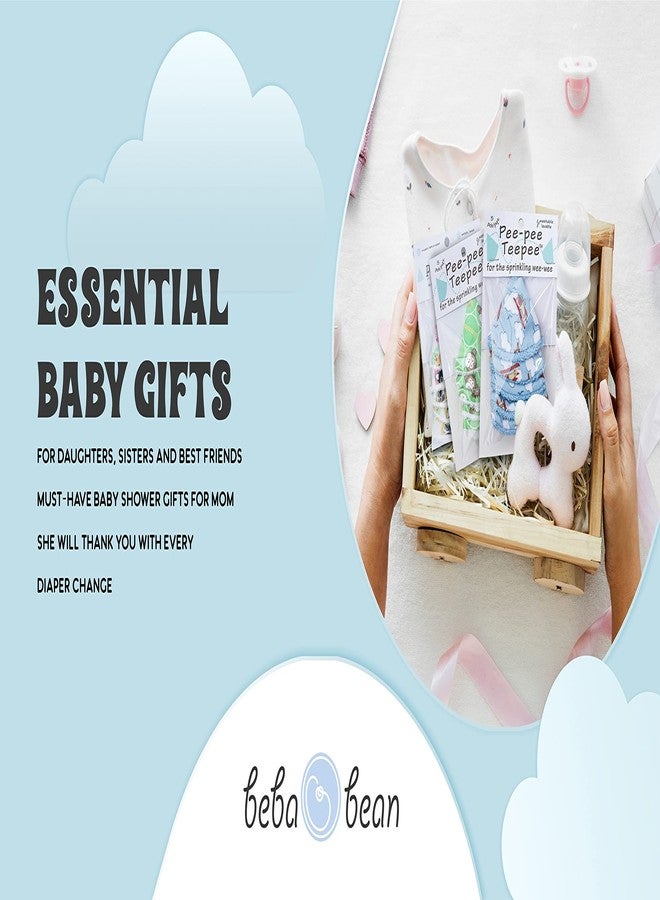 Beba Bean Washable Cotton Pee-Pee Teepees That Shield Baby Boys Pee During Diaper Changes. Makes a Great add-on Gift for a Baby Shower Thanks to its Fun, Gift-Ready Store Packaging. 5 Pack. Camping - Image 5