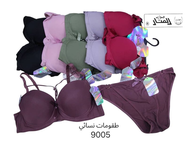المنار طقومات نسائي انيقه ومريحه (6قطعه سنتيانه+6 قطعه كلسون) - Image 2