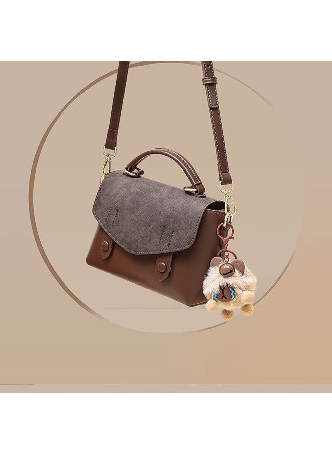 Viney Leather Handbag, Women's Fashion Crossbody Cambridge Bag, Light Luxury Shoulder Bag, Birthday Gift For Girlfriend, Qixi Valentine's Day Present - Image 1