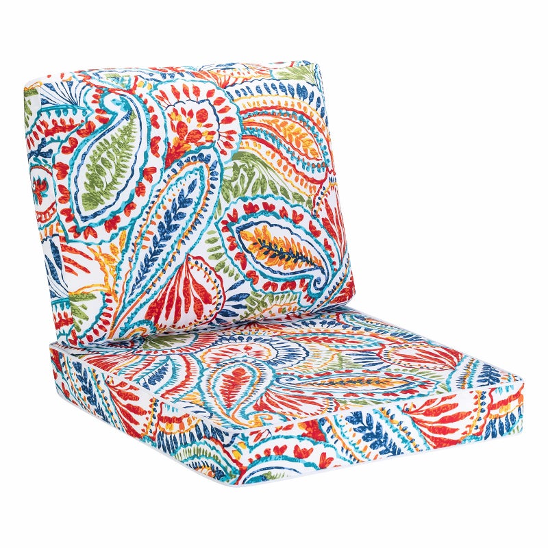 JMGBird Outdoor Cushion Tufted Pillow Deep Seat Outdoor Chair Cushion Set 22x22 Patio Cushions for Outdoor Furniture
