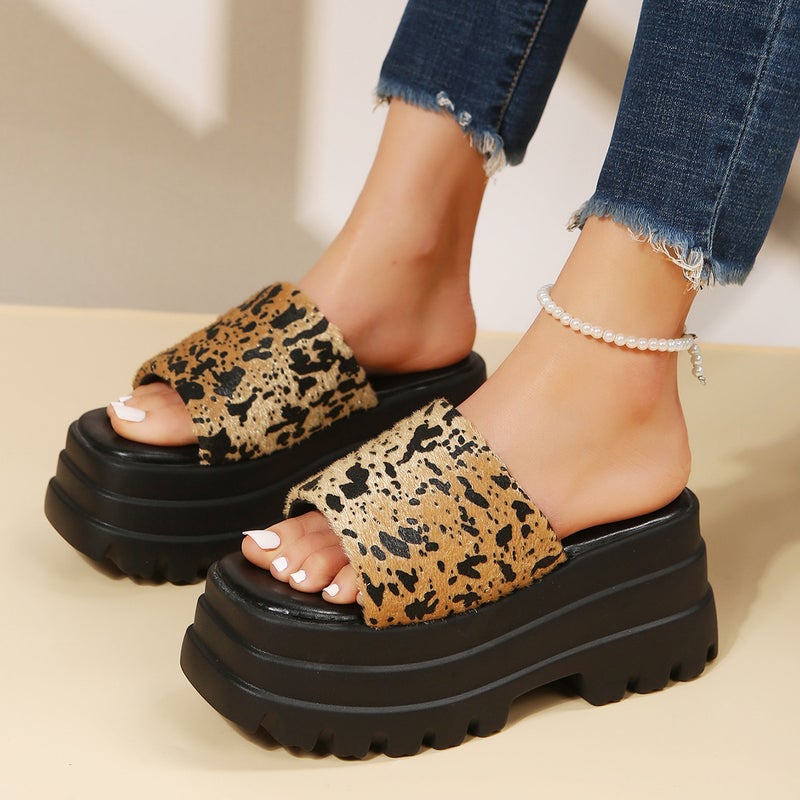 and foreign trade spring and summer new fashion platform cake with thick bottom 43 yards slippers women''s sandals - Image 3