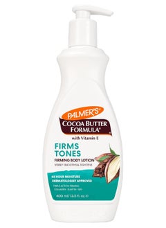 PALMER'S Palmer's Cocoa Butter Formula Skin Firming Body Lotion, Toning & Tightening Cream with Q10, Collagen & Elastin, Pump Bottle, 400ml  - Image 1