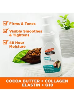 PALMER'S Palmer's Cocoa Butter Formula Skin Firming Body Lotion, Toning & Tightening Cream with Q10, Collagen & Elastin, Pump Bottle, 400ml  - Image 3