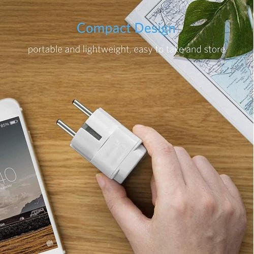 Stackfine 250V Universal 2 Pin to 3 Pin Conversion Plug Type F for Au Us UK to EU Europe Plug Ac Power Travel Adapter  - Image 3