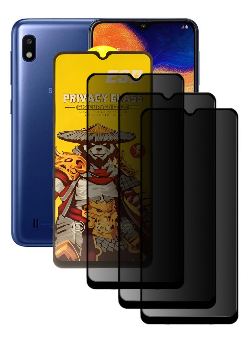 ESD 3 Pieces Tempered Dustproof Glass Screen Protector Compatible For Samsung Galaxy A10 - Image 1