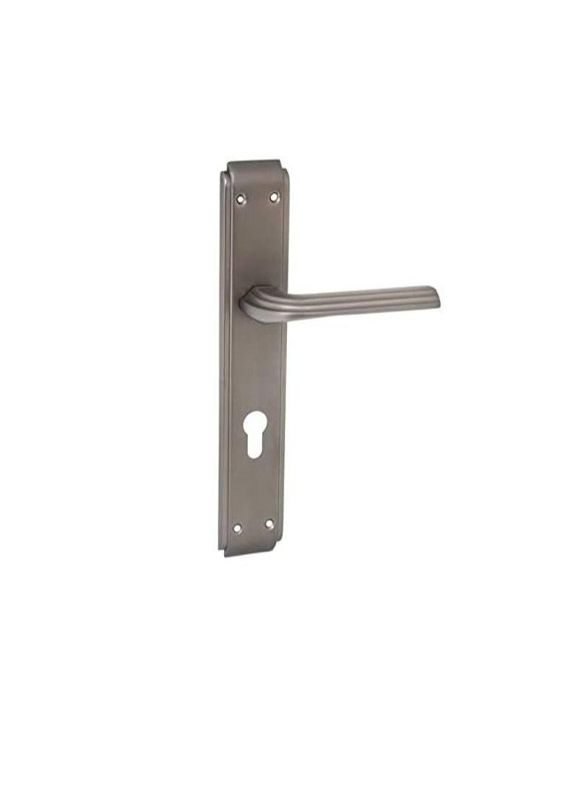 Robustline Door Handle | Aluminum Material | Grey Color | Lines Pattern Handle - Image 2
