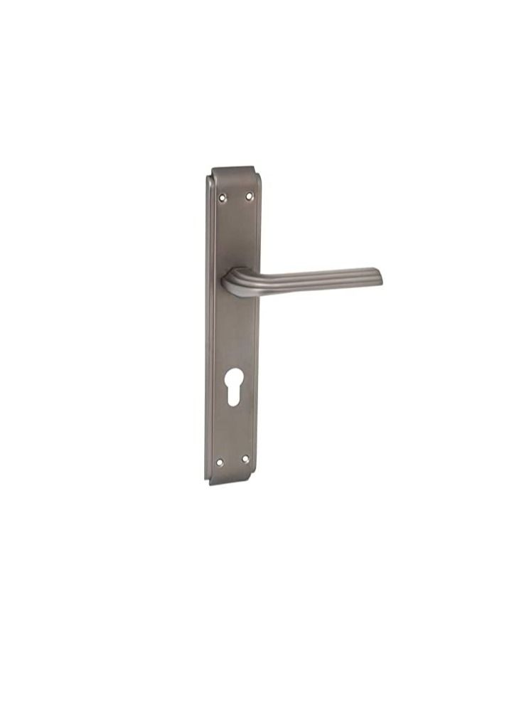 Robustline Door Handle | Aluminum Material | Grey Color | Lines Pattern Handle - Image 3