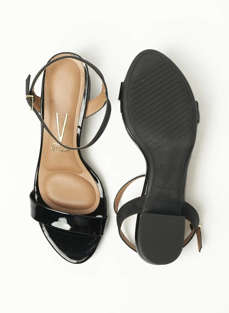 Vizzano  VIZZANO Sandals with Back strap for Ladies – BLACK Sandals with Ankle Strap | Comfortable PU Upper & TPR Sole for Women | Best Price UAE