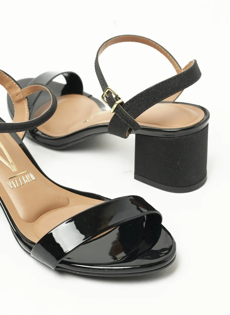 Vizzano  VIZZANO Sandals with Back strap for Ladies – BLACK Sandals with Ankle Strap | Comfortable PU Upper & TPR Sole for Women | Best Price UAE