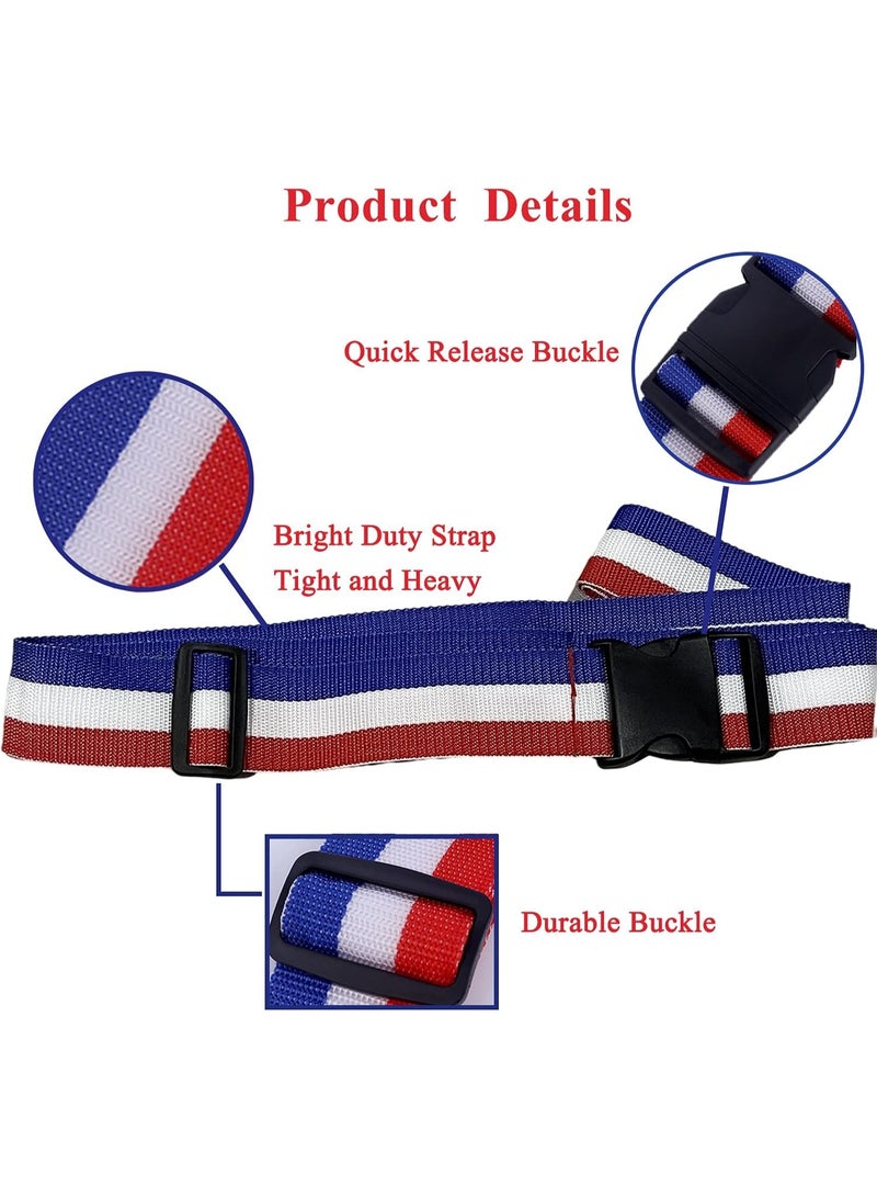 Altheqa Luggage Straps, Bright Colors Adjustable Suitcase Belts with Quick Release Buckle - Image 5