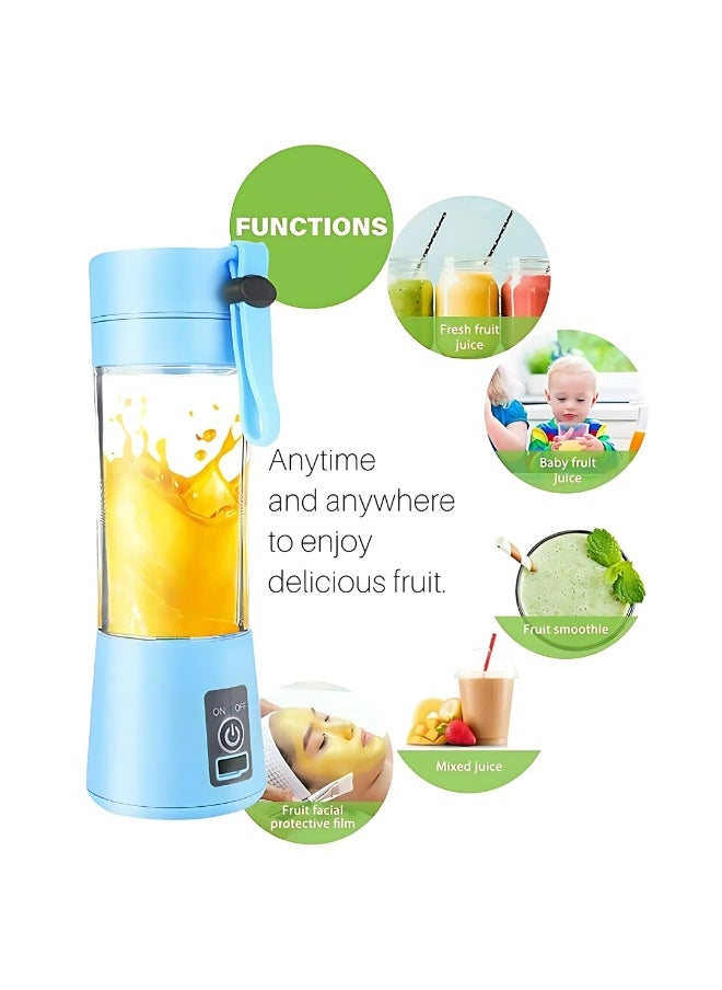 Panvil - Portable Blender,Personal Blender,Travel Blender, JuiceMaker 380ML USB B Type Rechargeable Juicer Mixer | Blender | Multi-Function Juice for Baby Food | Gym | Travel and More - Image 1