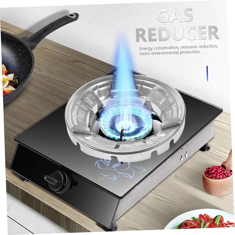 Windproof Gas Stove Cover Splatter Guard for Frying Gas Stove Holder Reducer Wok Stand - Image 2