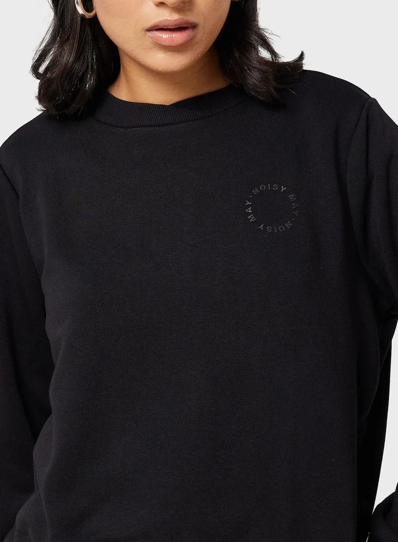 NOISY MAY Cropped Sweatshirt