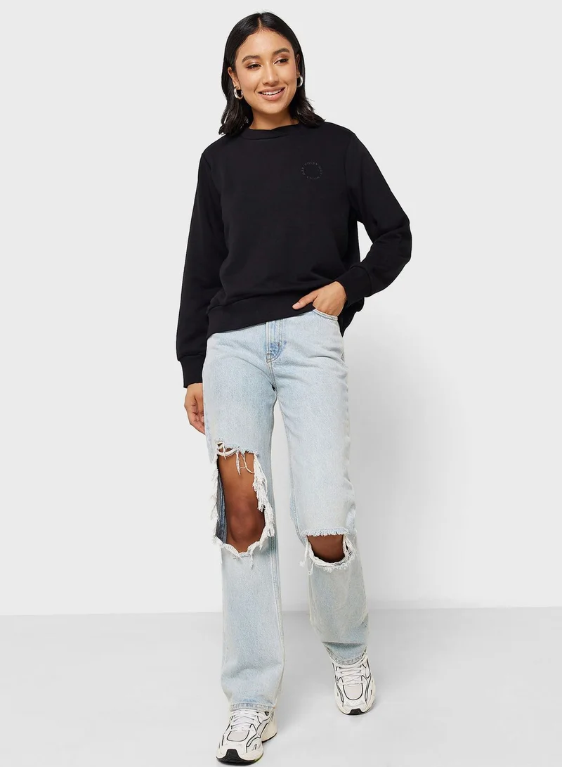 NOISY MAY Cropped Sweatshirt