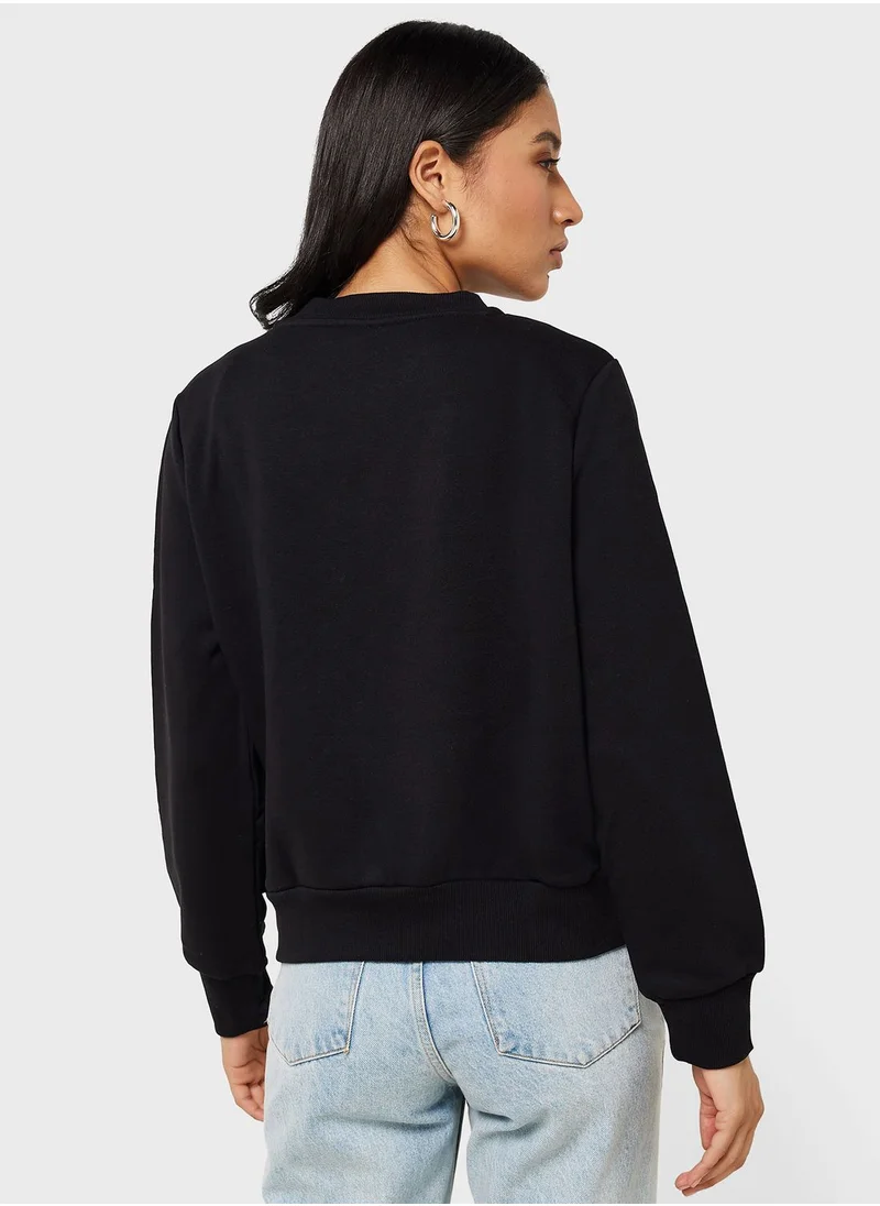 NOISY MAY Cropped Sweatshirt