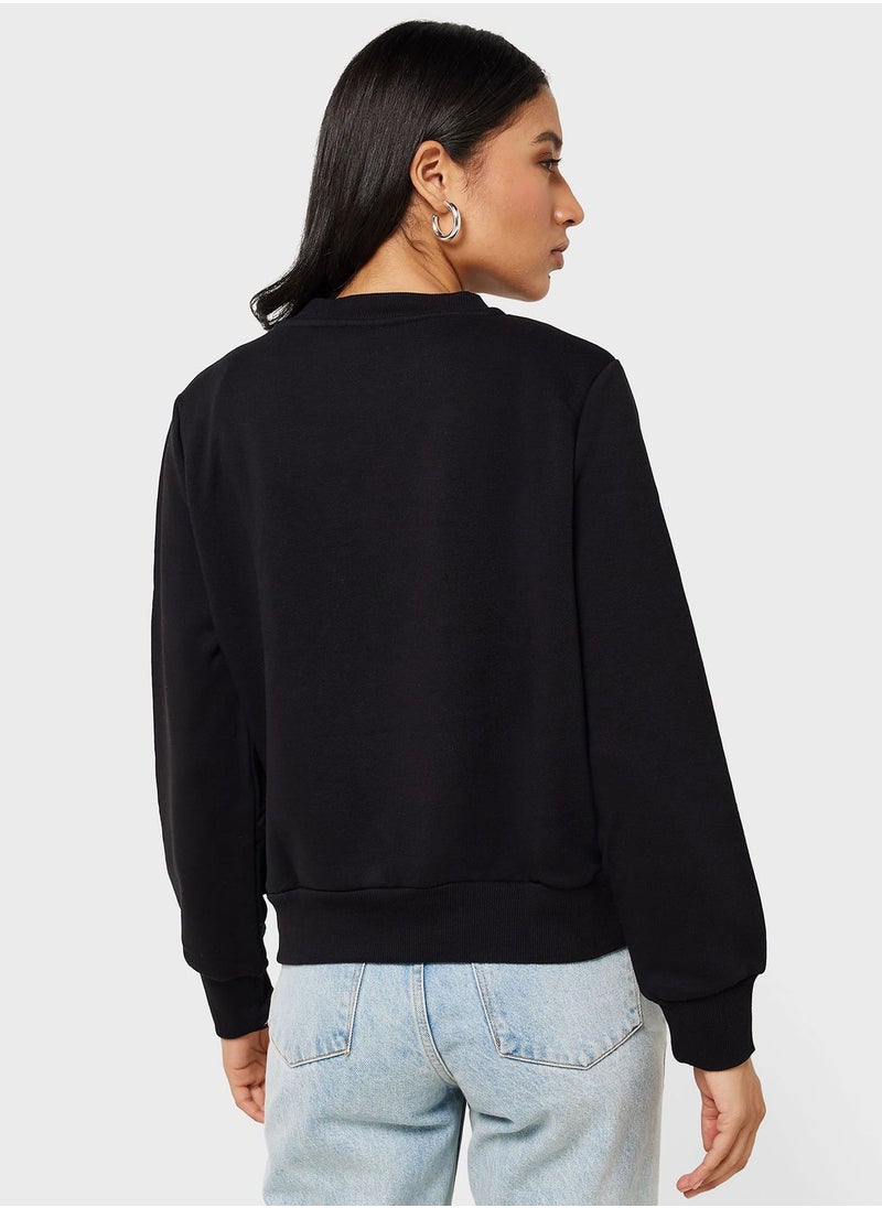NOISY MAY Cropped Sweatshirt  - Image 2