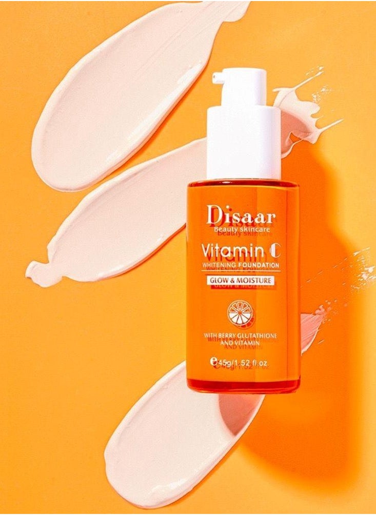 Disaar - Disaar Water Resistant Whitening Foundation with Vitamin C effectively breaks down stubborn spots and pigmentation - Image 1
