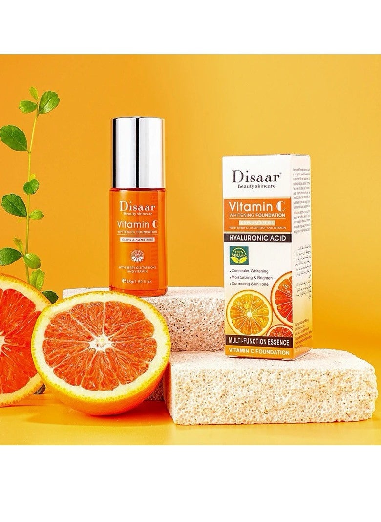 Disaar - Disaar Water Resistant Whitening Foundation with Vitamin C effectively breaks down stubborn spots and pigmentation - Image 1