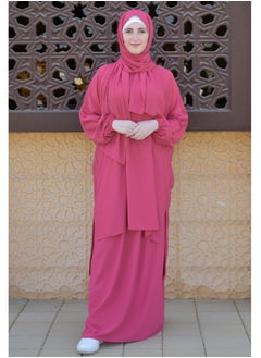 DAMAS COLLECTION P101-umrah essentials Jilbab for women with tow style Skirt or Trouser -4 piece Prayer Clothes for Muslim Women-Islamic Abaya Dress Outfit maxi with scarf and small bag- Modest suit Women  - Image 2