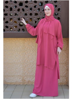 DAMAS COLLECTION P101-umrah essentials Jilbab for women with tow style Skirt or Trouser -4 piece Prayer Clothes for Muslim Women-Islamic Abaya Dress Outfit maxi with scarf and small bag- Modest suit Women  - Image 3