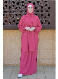 DAMAS COLLECTION P101-umrah essentials Jilbab for women with tow style Skirt or Trouser -4 piece Prayer Clothes for Muslim Women-Islamic Abaya Dress Outfit maxi with scarf and small bag- Modest suit Women  - Image 5
