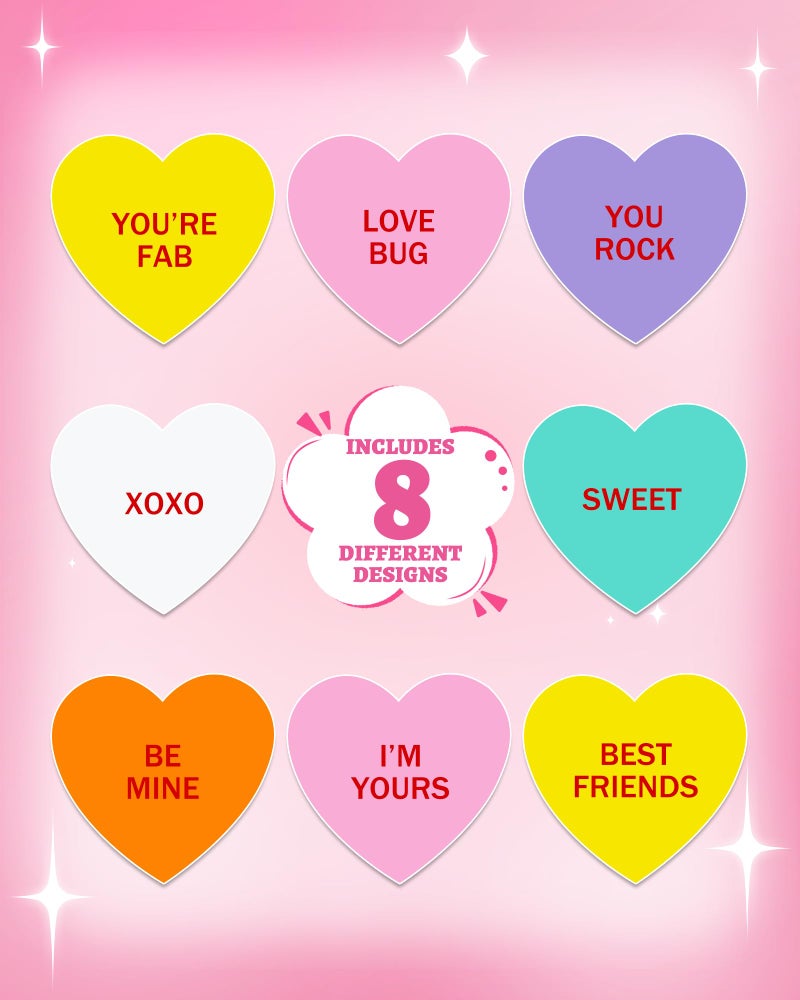Oomloid 500 PCS Valentines Day Heart Stickers for Kids, Happy Valentine Day Love Stickers Conversation Hearts for Valentines Accessories Removable Labels Cards Candy Envelopes Gifts Classroom - Image 5