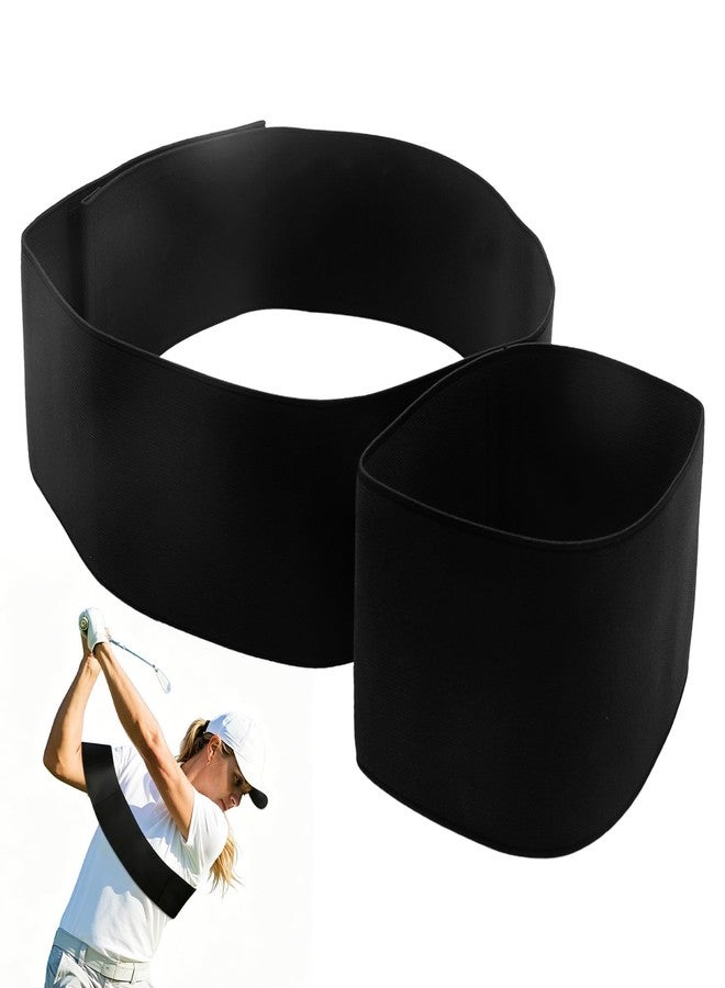 KCMOSGI Slider Golf Training Aid, Golf Swing Arm Band for Correct Swing Posture & Maintain Stability, Foldable Elastic Band, Trainer for Left & Right Arm - Image 1