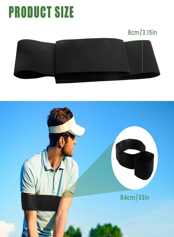 KCMOSGI Slider Golf Training Aid, Golf Swing Arm Band for Correct Swing Posture & Maintain Stability, Foldable Elastic Band, Trainer for Left & Right Arm - Image 2
