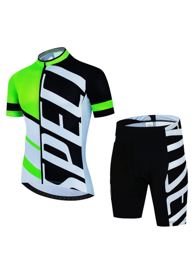 Summer Cycling Jersey Short Sleeve Set Outdoor Bike Cycling Wear Stock