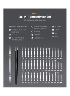 General Precision Screwdriver Set, 46-in-1 Small Magnetic Screwdriver Kit, Repair Tool Kit with 42pcs Magneitc Bits Torx Star for Computer Laptop Macbook Xbox Phone Glasses Switches  - Image 2