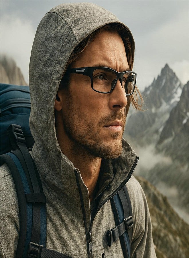 willochra Wraparound full lens Safety Glasses with Readers photochromic Sport Magnifying Safety Reading Goggles for Men Women (black, 2.25, multiplier_x) - Image 2