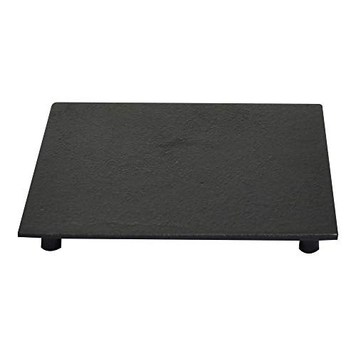 Frieling Square Cast Iron Trivet with Feet - 6.3-Inch, Black - Heat-Resistant Kitchen Trivet for Hot Dishes & Teapots - Decorative Table Protector - Image 1